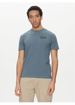 Napapijri T-Shirt Iaato NP0A4HFZ Niebieski Regular Fit ze sklepu MODIVO w kategorii T-shirty męskie - zdjęcie 182726630