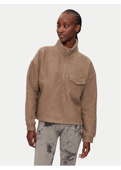 Athlecia Bluza Florrie W Sherpa Half zip EA243308 Brązowy Regular Fit ze sklepu MODIVO w kategorii Bluzy damskie - zdjęcie 182726863