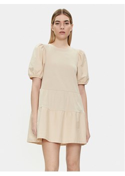 Brave Soul Sukienka letnia LDRJ-544AMIEST Beżowy Straight Fit ze sklepu MODIVO w kategorii Sukienki - zdjęcie 182726944