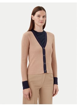 Motivi Kardigan M4376000732N Beżowy Slim Fit ze sklepu MODIVO w kategorii Swetry damskie - zdjęcie 182727200