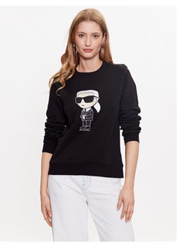KARL LAGERFELD Bluza Ikonik 2.0 230W1800 Czarny Regular Fit ze sklepu MODIVO w kategorii Bluzy damskie - zdjęcie 182727423