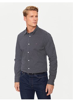 Tommy Hilfiger Koszula MW0MW36870 Granatowy Slim Fit ze sklepu MODIVO w kategorii Koszule męskie - zdjęcie 182727434