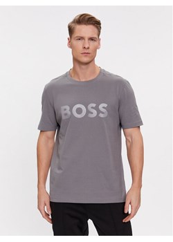 Boss T-Shirt Mirror 1 50506363 Szary Regular Fit ze sklepu MODIVO w kategorii T-shirty męskie - zdjęcie 182727562