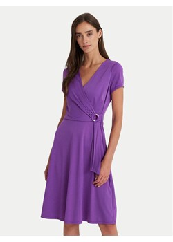 Lauren Ralph Lauren Sukienka codzienna 250868161011 Fioletowy Regular Fit ze sklepu MODIVO w kategorii Sukienki - zdjęcie 182727674