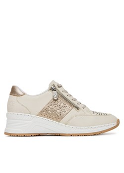 Rieker Sneakersy N4344-60 Beżowy ze sklepu MODIVO w kategorii Buty sportowe damskie - zdjęcie 182727774