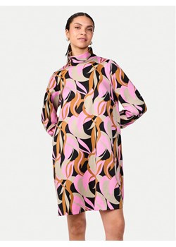YAS Sukienka codzienna Cilea 26035391 Szary Relaxed Fit ze sklepu MODIVO w kategorii Sukienki - zdjęcie 182727804