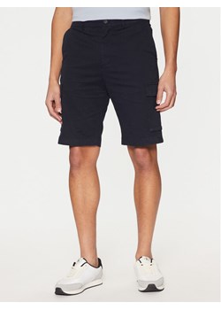 Calvin Klein Szorty materiałowe Modern Twill K10K114067 Granatowy Regular Fit ze sklepu MODIVO w kategorii Spodenki męskie - zdjęcie 182727831