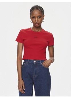 Hugo T-Shirt Deluisa_1 50508636 Czerwony Slim Fit ze sklepu MODIVO w kategorii Bluzki damskie - zdjęcie 182727900
