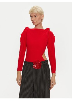 ROTATE Body Linno 1137473017 Czerwony Slim Fit ze sklepu MODIVO w kategorii Bluzki damskie - zdjęcie 182727903