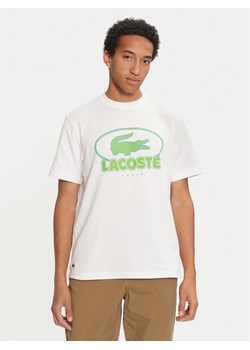 Lacoste T-Shirt TH2806 Biały Regular Fit ze sklepu MODIVO w kategorii T-shirty męskie - zdjęcie 182727934