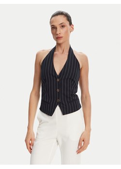 Fracomina Kamizelka garniturowa FR25SJ5002W761D4 Granatowy Slim Fit ze sklepu MODIVO w kategorii Kamizelki damskie - zdjęcie 182728221