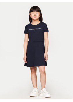 Tommy Hilfiger Sukienka codzienna KG0KG08023 Granatowy Regular Fit ze sklepu MODIVO w kategorii Sukienki dziewczęce - zdjęcie 182728240