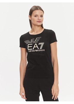 EA7 Emporio Armani T-Shirt 3DTT30 TJFKZ 1200 Czarny Slim Fit ze sklepu MODIVO w kategorii Bluzki damskie - zdjęcie 182728263