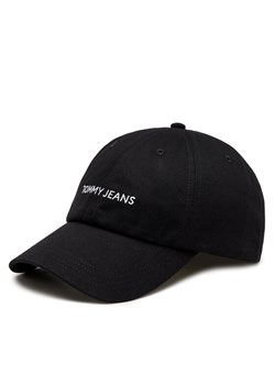 Tommy Jeans Czapka z daszkiem Linear Logo AW0AW15845 Czarny ze sklepu MODIVO w kategorii Czapki z daszkiem damskie - zdjęcie 182728303