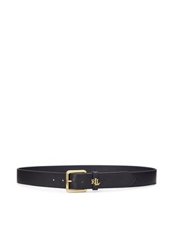 LAUREN RALPH LAUREN Pasek Damski Logo Keeper 412968765001 Czarny ze sklepu MODIVO w kategorii Paski damskie - zdjęcie 182728324
