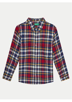 United Colors Of Benetton Koszula 5LQHGQ024 Czerwony Relaxed Fit ze sklepu MODIVO w kategorii Koszule chłopięce - zdjęcie 182728332