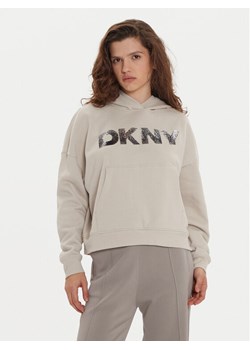 DKNY Bluza DP4T1031 Beżowy Regular Fit ze sklepu MODIVO w kategorii Bluzy damskie - zdjęcie 182728361