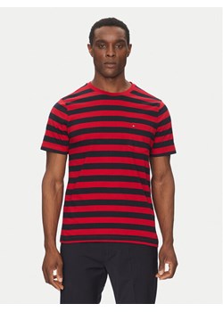 Tommy Hilfiger T-Shirt Essential MW0MW37283 Czerwony Regular Fit ze sklepu MODIVO w kategorii T-shirty męskie - zdjęcie 182728434
