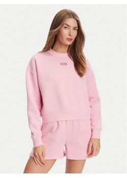 Hunter Bluza Tina HARW0042242 Różowy Cropped Fit ze sklepu MODIVO w kategorii Bluzy damskie - zdjęcie 182728442