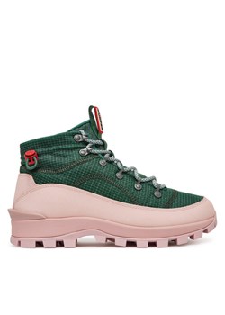 Hunter Trapery Womens Travel Explorer Boot WFS2336REN Zielony ze sklepu MODIVO w kategorii Workery damskie - zdjęcie 182728482
