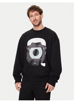KARL LAGERFELD Bluza 705098 542930 Czarny Regular Fit ze sklepu MODIVO w kategorii Bluzy męskie - zdjęcie 182728601