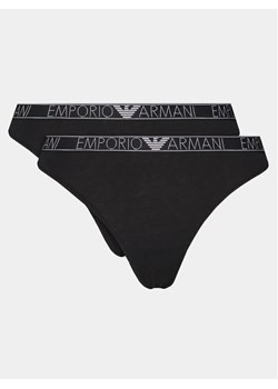 Emporio Armani Underwear Komplet 2 par stringów 163333 4R223 00020 Czarny ze sklepu MODIVO w kategorii Majtki damskie - zdjęcie 182729102