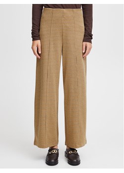 ICHI Spodnie materiałowe 20115719 Brązowy Relaxed Fit ze sklepu MODIVO w kategorii Spodnie damskie - zdjęcie 182729113