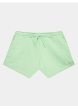 Roxy Szorty sportowe Happiness ERGFB03290 Zielony Regular Fit ze sklepu MODIVO w kategorii Spodenki chłopięce - zdjęcie 182729120