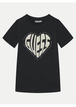 Guess T-Shirt J5RI46 J1314 Czarny Regular Fit ze sklepu MODIVO w kategorii T-shirty chłopięce - zdjęcie 182729144