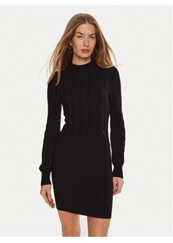 Guess Sukienka dzianinowa Livia W4BK08 Z2V42 Czarny Regular Fit ze sklepu MODIVO w kategorii Sukienki - zdjęcie 182729282