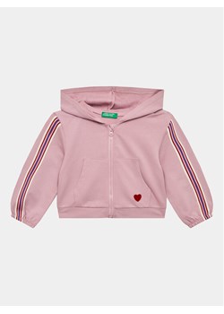 United Colors Of Benetton Bluza 36FPG502D Różowy Regular Fit ze sklepu MODIVO w kategorii Bluzy dziewczęce - zdjęcie 182729351