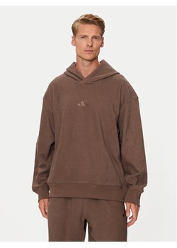 adidas Bluza Elevated ALL SZN Terry Loop IY6578 Brązowy Loose Fit ze sklepu MODIVO w kategorii Bluzy męskie - zdjęcie 182729362