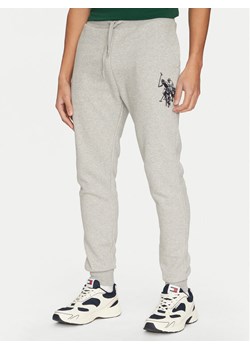 U.S. Polo Assn. Spodnie dresowe MUP2038 Szary Regular Fit ze sklepu MODIVO w kategorii Spodnie męskie - zdjęcie 182729384