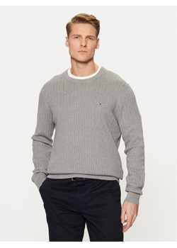 Tommy Hilfiger Sweter MW0MW37400 Szary Slim Fit ze sklepu MODIVO w kategorii Swetry męskie - zdjęcie 182729612