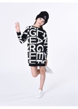 Karl Lagerfeld Kids Sukienka dzianinowa Z12253 S Czarny Regular Fit ze sklepu MODIVO w kategorii Sukienki dziewczęce - zdjęcie 182729894