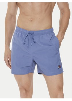 Tommy Hilfiger Szorty kąpielowe Crinkle UM0UM03147 Niebieski Regular Fit ze sklepu MODIVO w kategorii Kąpielówki - zdjęcie 182729913