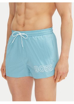BOSS Szorty kąpielowe Mooneye 50469280 Niebieski Regular Fit ze sklepu MODIVO w kategorii Kąpielówki - zdjęcie 182730121
