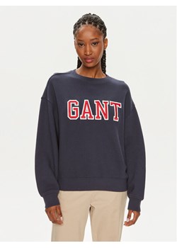 Gant Bluza Logo 4200840 Granatowy Relaxed Fit ze sklepu MODIVO w kategorii Bluzy damskie - zdjęcie 182730273