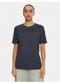 Tommy Jeans T-Shirt Varsity DW0DW19444 Granatowy Regular Fit ze sklepu MODIVO w kategorii Bluzki damskie - zdjęcie 182730351