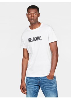 G-Star Raw T-Shirt Holorn D08512-8415 Biały Regular Fit ze sklepu MODIVO w kategorii T-shirty męskie - zdjęcie 182730354