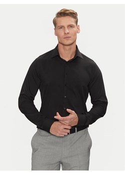 Calvin Klein Koszula Performance Solid Slim Shirt K10K114324 Czarny Regular Fit ze sklepu MODIVO w kategorii Koszule męskie - zdjęcie 182730360