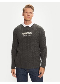 Guess Sweter M4BR11 Z3HA2 Szary Regular Fit ze sklepu MODIVO w kategorii Swetry męskie - zdjęcie 182730434