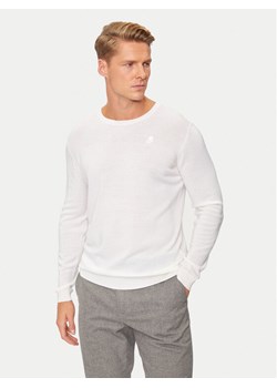 KARL LAGERFELD Sweter 655000 544399 Biały Regular Fit ze sklepu MODIVO w kategorii Swetry męskie - zdjęcie 182730550