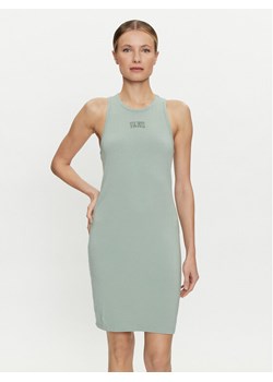 Vans Sukienka letnia Varsity Tank Dress VN000JGP Zielony Slim Fit ze sklepu MODIVO w kategorii Sukienki - zdjęcie 182730792
