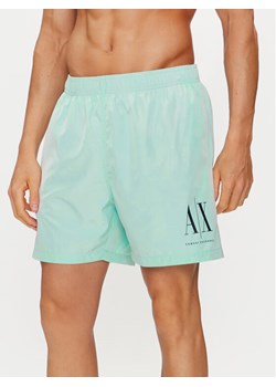 Armani Exchange Szorty plażowe 953034 CC623 16130 Zielony Regular Fit ze sklepu MODIVO w kategorii Kąpielówki - zdjęcie 182730821
