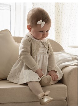 Mayoral Bolerko 307 Beżowy Regular Fit ze sklepu MODIVO w kategorii Bluzy i swetry - zdjęcie 182730831