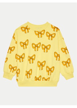 Mini Rodini Bluza Bow 2472014923 Żółty Regular Fit ze sklepu MODIVO w kategorii Bluzy dziewczęce - zdjęcie 182730841