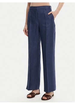 Weekend Max Mara Spodnie materiałowe Malizia 2515131052 Granatowy Regular Fit ze sklepu MODIVO w kategorii Spodnie damskie - zdjęcie 182730861