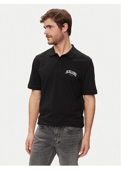 Jack&Jones Polo Josh 12247387 Czarny Standard Fit ze sklepu MODIVO w kategorii T-shirty męskie - zdjęcie 182730864