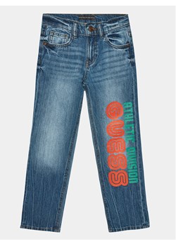 Guess Jeansy L4RA16 D45E0 Niebieski Straight Fit ze sklepu MODIVO w kategorii Spodnie chłopięce - zdjęcie 182730882
